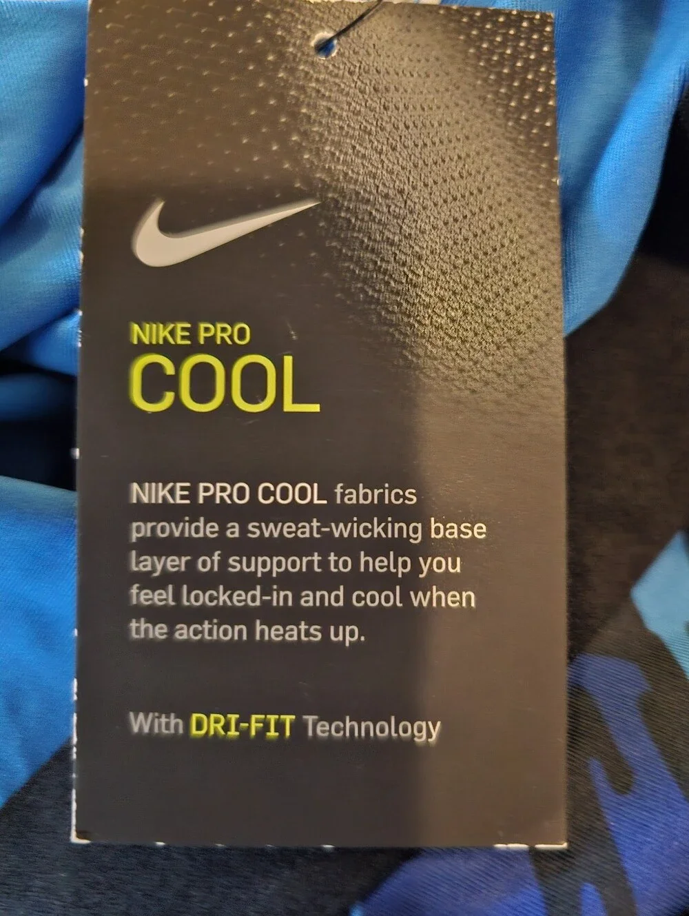 Nike Pro Cool Dri Fit Crop Blue Camo Leggings Women's‎ Size M NWT
